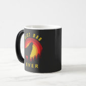 "Beste vader ooit" Coyote Wolf Sunrise Magische Mok (Voorkant links)