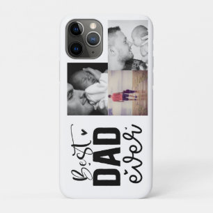 Beste vader ooit Custom 3 foto iPhone 11 Pro Hoesje