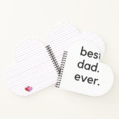 beste vader ooit donker notitieboek (Binnen)