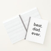 beste vader ooit donker notitieboek (Binnen)