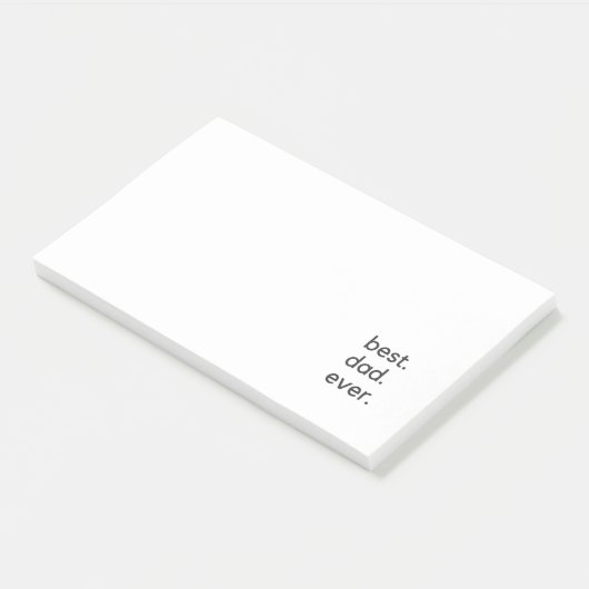 beste vader ooit donker post-it® notes (Schuin)