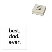 beste vader ooit donker rubberstempel (Gestempeld)