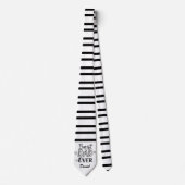 Beste vader ooit | Doodle gepersonaliseerde Vaderd Stropdas (Voorkant)