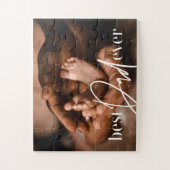 Beste vader ooit een moderne, eenvoudige elegante  legpuzzel (Verticaal)