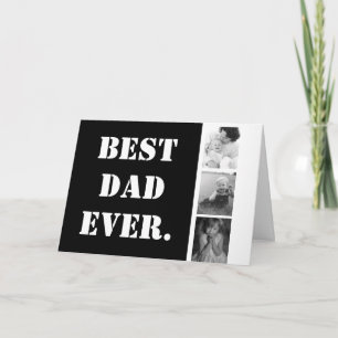 BESTE VADER OOIT Familiefoto Collage Vaderdag Kaart