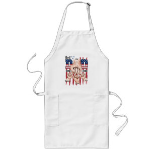 Beste vader ooit - Fist Bump USA Flag - 3 Kinder Lang Schort