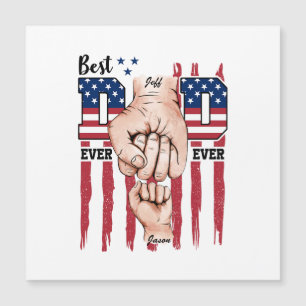 Beste vader ooit - Fist Bump USA Vlag - 1 Kind