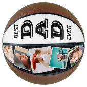 Beste vader ooit Foto Collage Basketball Basketbal (Voorkant)