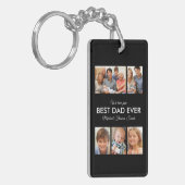 Beste vader ooit Foto Collage Fathers Day Sleutelhanger (Voorkant Links)