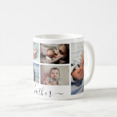 Beste vader ooit foto collage koffie Mok (Voorkant rechts)