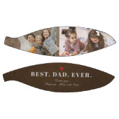 Beste vader ooit foto collage naam gepersonaliseer basketbal (Panelen)