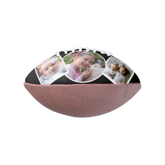 Beste vader ooit Foto Collage Red Black Football (Gedraaid 90)