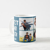 Beste vader ooit foto collage Vaderdag Mok (Voorkant links)