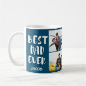 Beste vader ooit foto collage Vaderdag Mok (Links)