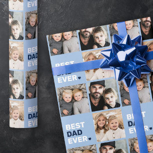 Beste vader ooit foto hart vaders dag cadeaupapier