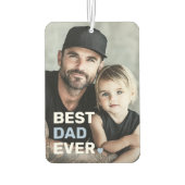 Beste vader ooit foto hart vaders dag luchtverfrisser (Achterkant)