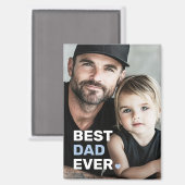 Beste vader ooit foto hart vaders dag magneet (Voorkant / Achterkant)