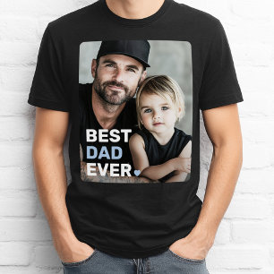 Beste vader ooit foto hart vaders dag t-shirt