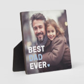 Beste vader ooit foto harten vaders dag fotoplaat (Voorkant)