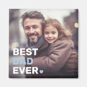 Beste vader ooit foto harten vaders dag magneet (Voorkant)