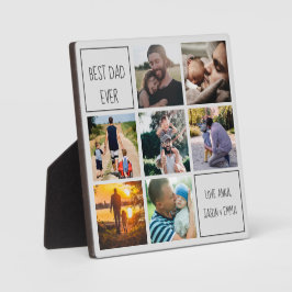 Beste vader ooit fotocollage en sms'en. We houden  Fotoplaat