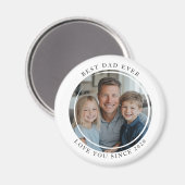 Beste vader ooit Fotomagneet Magneet (Voorkant / Achterkant)