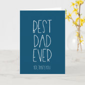 Beste vader ooit Funny Vaderdag Kaart (Gele Bloem)