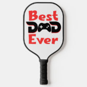 Beste vader ooit gamer vader vaders dag pickleball paddle (Voorkant)