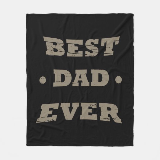 Beste vader ooit gelukkige vaders dag cadeau fleece deken (Voorkant)