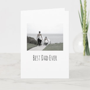 Beste vader ooit gelukkige vaders dag moderne foto kaart