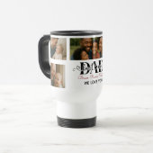 Beste vader ooit gepersonaliseerde fotocollage reisbeker (Voorkant links)