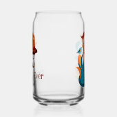 Beste vader ooit - gepersonaliseerde Vaderdag Gift Blikvorm Glas (Rechts)