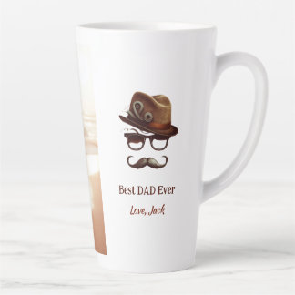 Beste vader ooit - gepersonaliseerde Vaderdag Gift Latte Mok