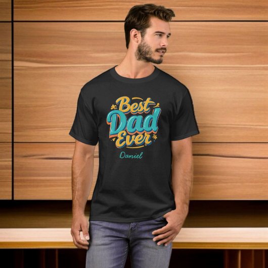 Beste vader ooit | gepersonaliseerde Vaderdag T-shirt