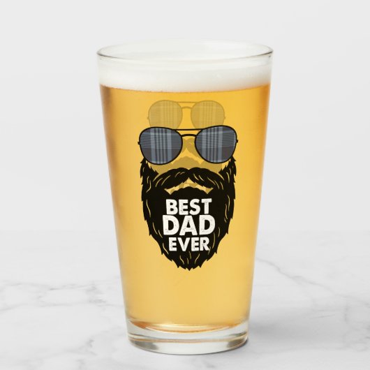 Beste vader ooit glas (Voorkant gevuld)