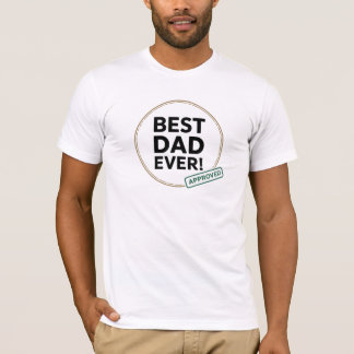 Beste vader ooit, Goedgekeurd tekstontwerp T-shirt