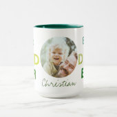 Beste vader ooit golf foto cool moderne vaders dag mok (Midden)