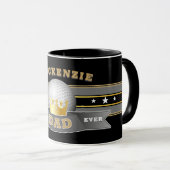 Beste vader ooit GOLFBAL Mok (Voorkant rechts)