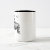 Beste vader ooit gorilla met baby tweekleurige koffiemok (Center)