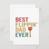 Beste vader ooit grappige koken BBQ Father Gift Bedankkaart (Voorkant / Achterkant)