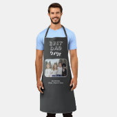 Beste vader ooit Grijze Aangepaste Foto Keepomwill Schort (Gedragen)