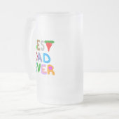 Beste vader ooit Grote Frosted Glass Mok (Voorkant links)