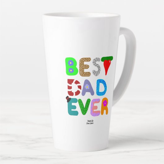 Beste vader ooit grote latte Mok (Rechterhoek)