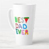 Beste vader ooit grote latte Mok (Linkerhoek)