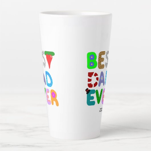 Beste vader ooit grote latte Mok (Voorkant)