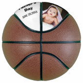 Beste vader ooit Happy Vaderdag 3 Foto Collage Basketbal (Rechts)