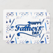Beste vader ooit, Happy Vaderdag Kaart (Voorkant / Achterkant)