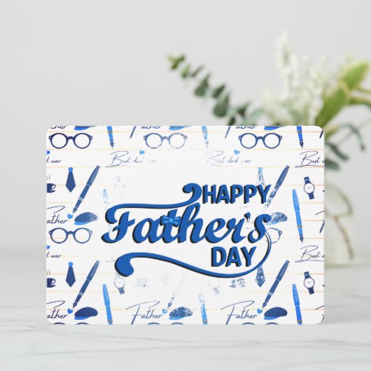 Beste vader ooit, Happy Vaderdag Kaart (Staand voorkant)