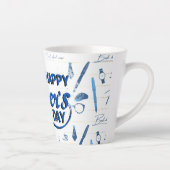 Beste vader ooit, Happy Vaderdag Latte Mok (Rechts)