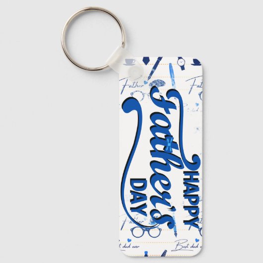 Beste vader ooit, Happy Vaderdag Sleutelhanger (Voorkant)
